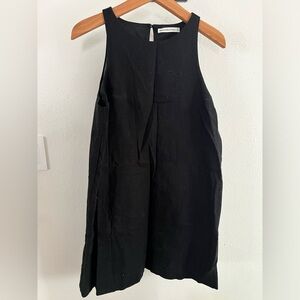 Abercrombie High-Neck Linen Blend Dress